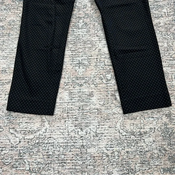 Banana Republic Sloan Fit Black Polka Dot Pants Women’s Size 6 Petite - Picture 4 of 12